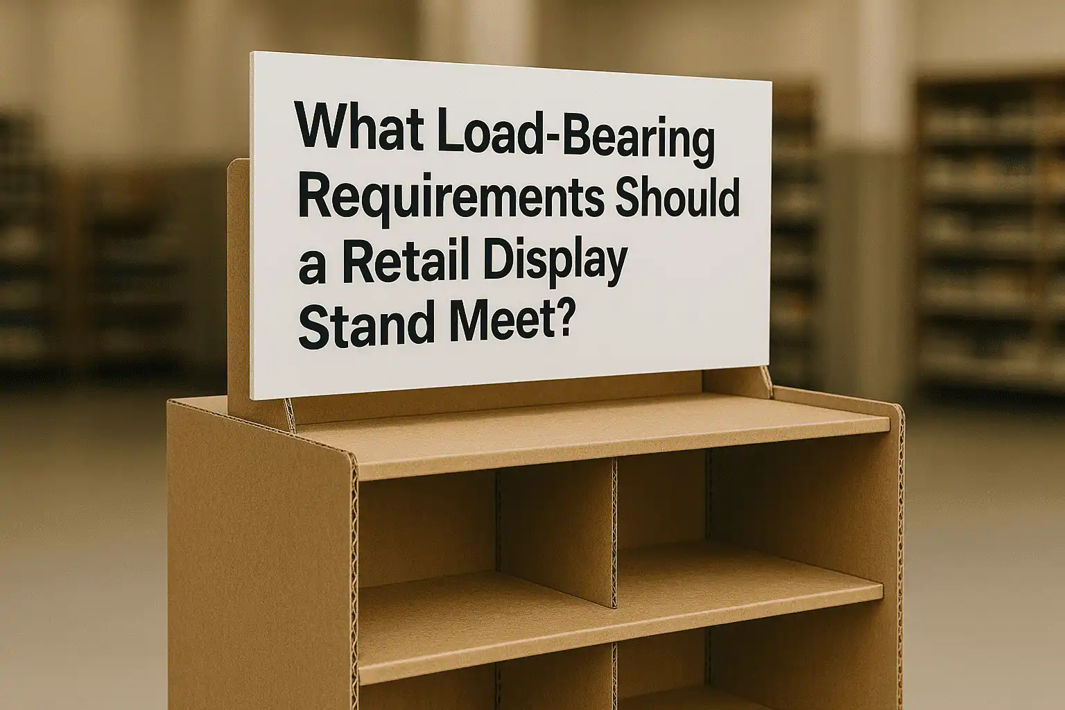 What Load-Bearing Requirements Should a Retail Display Stand Meet?